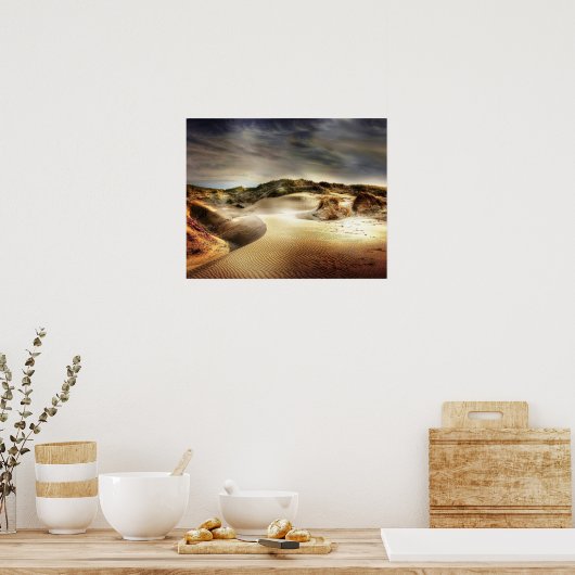 North Sea Dunes Poster (Keuken)