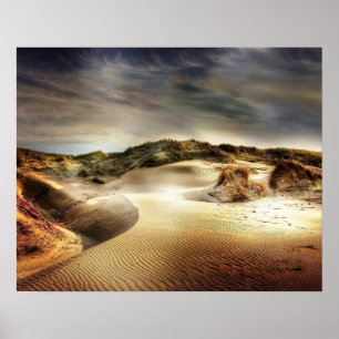 North Sea Dunes Poster
