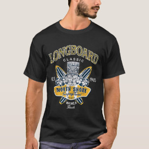 North Shore Hawaï Surfteam T-shirt Longboard Clic