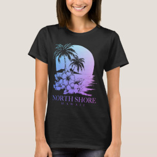 North Shore Hawaii Aloha Hawaiian Hibiscus Surfer T-shirt