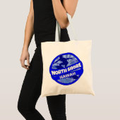 North Shore Hawaii Blue Surfer logo canvas tas (Voorkant (product))