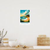 North Shore Hawaii Reisprint Poster (Keuken)