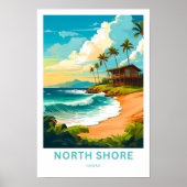 North Shore Hawaii Reisprint Poster (Voorkant)