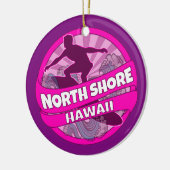 North Shore Hawaii roze surfer logo ornament (Links)