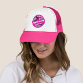 North Shore Hawaii roze surfer logo pet (In situ)