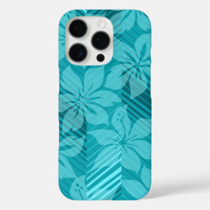 North Shore Hawaiian Hibiscus Stripes iPhone 16 Pro Hoesje