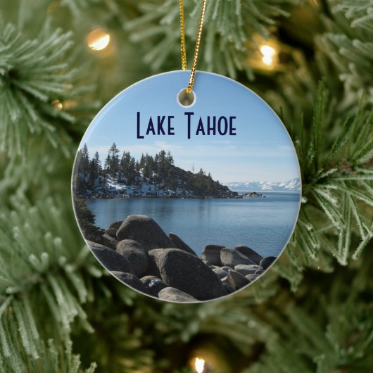 North Shore Lake Tahoe, Incline Village, Nevada Keramisch Ornament (Boom)