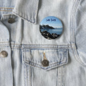 North Shore Lake Tahoe, Incline Village, Nevada Ronde Button 5,7 Cm (In situ)