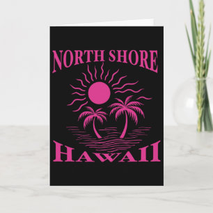 North Shore Oahu Hawaï Souvenir Surfen Hawaïaans Kaart