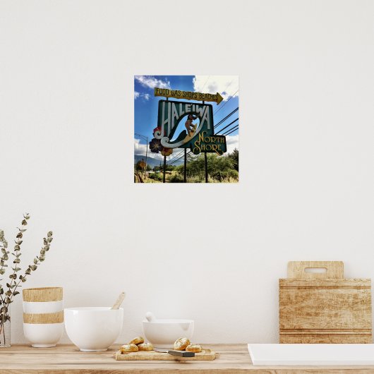 North Shore Oahu Hawaii Poster (Keuken)
