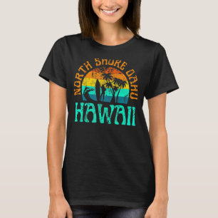 North Shore Oahu Hawaii Surf Beach Surfer Waves Gi T-shirt