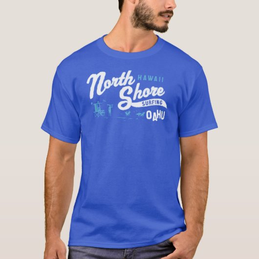North Shore, Oahu, Hawaii Surfing USA T-shirt (Voorkant)