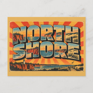 North Shore PEI Rode Kliffen Duinen Vuurtorens Kun Briefkaart