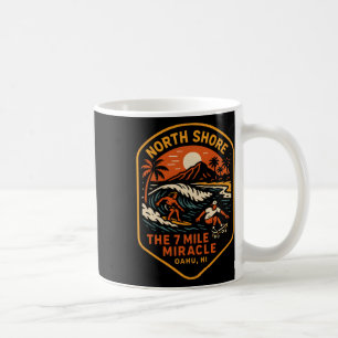 North Shore Surfen Het 7 Mile Mirakel Vintage Here Koffiemok