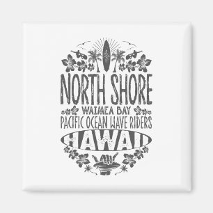 North Shore Waimea en Pacific Ocean Wave Riders Su Magneet