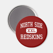 North Side - Redskins - Hoog - Fort Wayne Indiana Magneet (Voorkant / Achterkant)