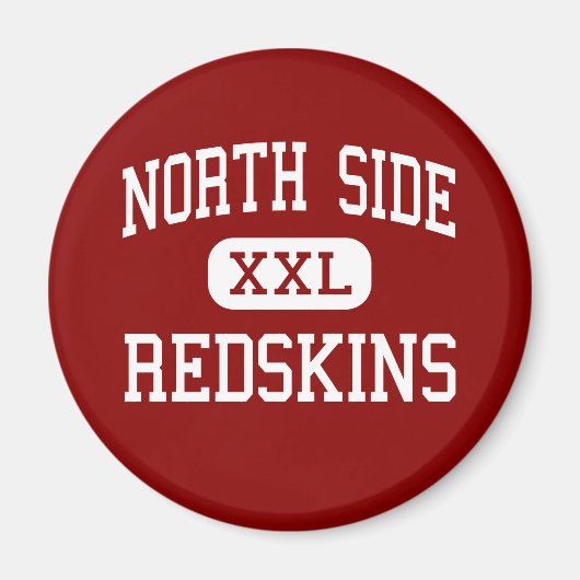 North Side - Redskins - Hoog - Fort Wayne Indiana Magneet (Voorkant)