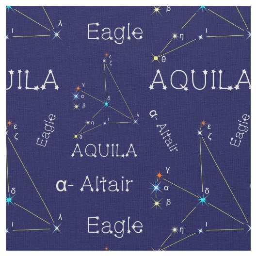 North Sky Constellation Aquila Stof (Close Up)