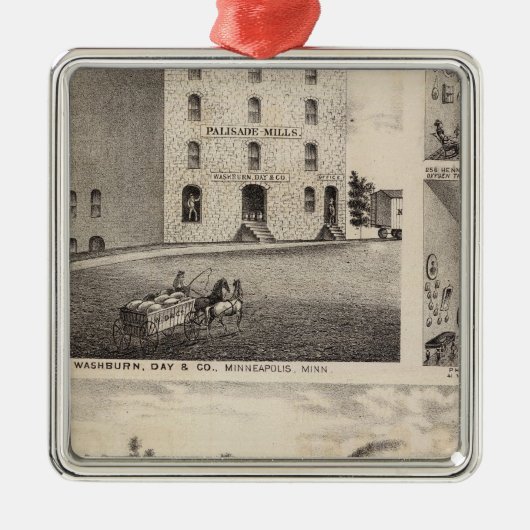 North Star Iron Works, Washburn, Minnesota Metalen Ornament (Voorkant)