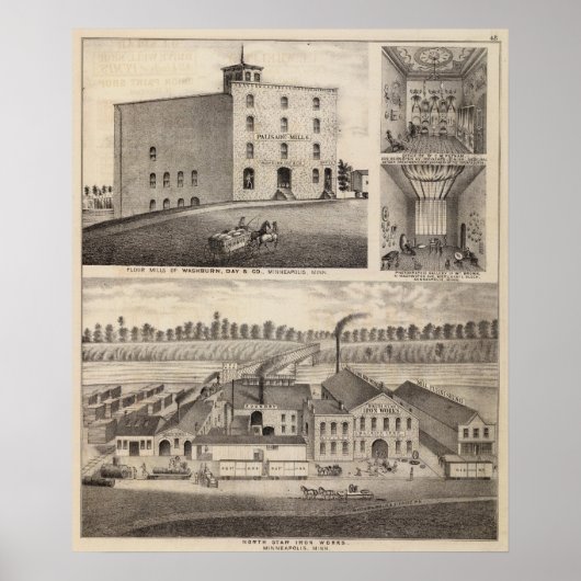 North Star Iron Works, Washburn, Minnesota Poster (Voorkant)