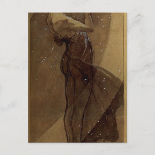 North Star van Alphonse Mucha Briefkaart (Voorkant)