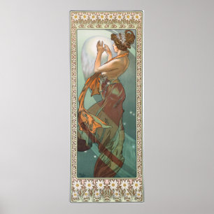North Star van Alphonse Mucha Poster