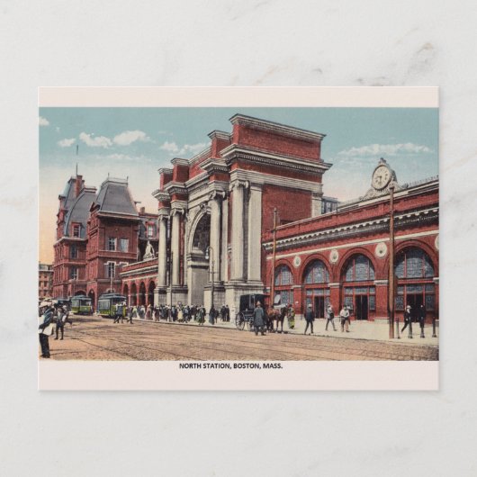  North Station Boston Post Card Briefkaart (Voorkant)