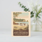 North Stradbroke Island Australië Illustratie Briefkaart (Staand voorkant)