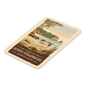 North Stradbroke Island Australië Illustratie Magneet (Linkerzijde)