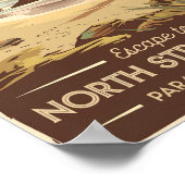 North Stradbroke Island Australië Illustratie Poster (Hoek)