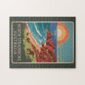 North Stradbroke Island Kangoeroes Illustratie Legpuzzel (Horizontaal)