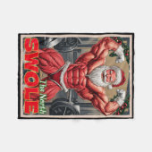 North Swole Funny Muscular Santa Flex Muscle Chris Fleece Deken (Voorkant (Horizontaal))