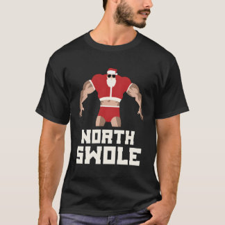 North Swole Muscle Gym Santa voor Kerstmis T-shirt