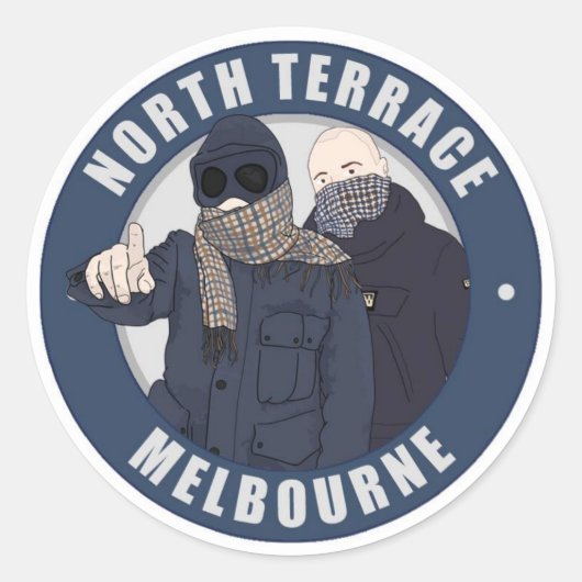 North Terrace Melbourne Sticker (Voorkant)