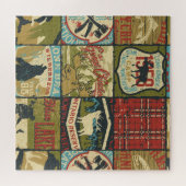 North Territories Adventure: Symbolische lappendek Legpuzzel (Horizontaal)