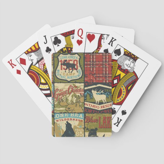 North Territories Adventure: Symbolische lappendek Pokerkaarten (Achterkant)