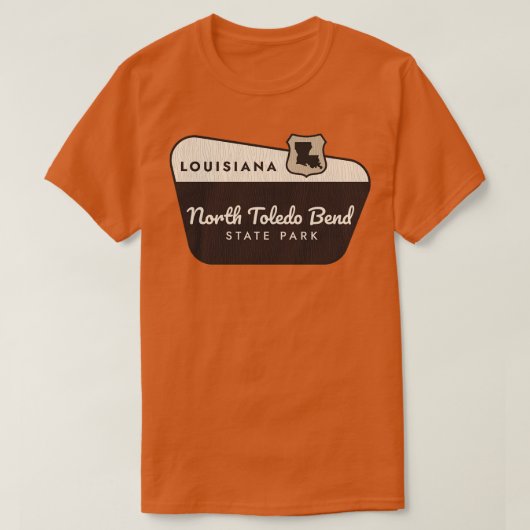 North Toledo Bend State Park Welkomstbord T-shirt (Design voorkant)