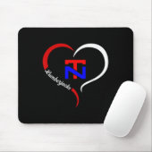 North Tonawanda Lumberjacks Logo Half Heart Muismat (Met muis)