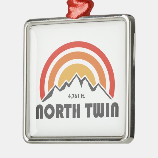 North Twin Mountain New Hampshire Metalen Ornament (Links)