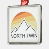 North Twin Mountain New Hampshire Retro Metalen Ornament (Links)