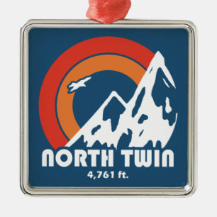 North Twin New Hampshire Sun Eagle Metalen Ornament