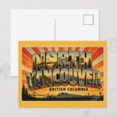 North Vancouver BC Bergpoort Briefkaart (Voorkant / Achterkant)