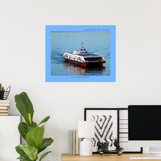 "North Vancouver Seabus" Poster (Thuiskantoor)