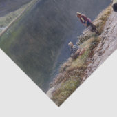 North Wales Lake Cows Shepherd UK Tissue Paper Tissuepapier (Detail)