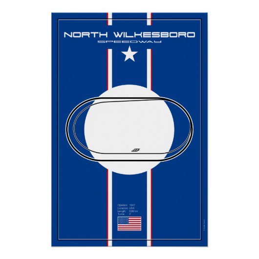 North Wilkesboro Speedway Perfect Poster (Voorkant)