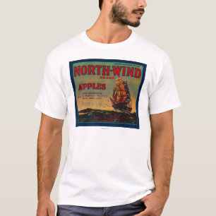North Wind Apple Crate LabelYakima, WA T-shirt
