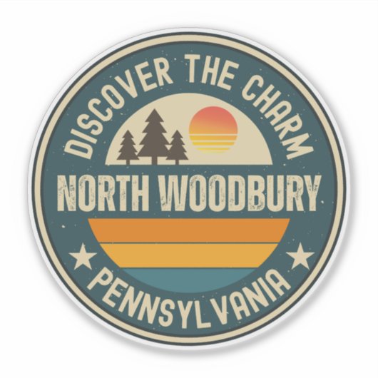 North Woodbury, Pennsylvania Sticker (Voorkant)