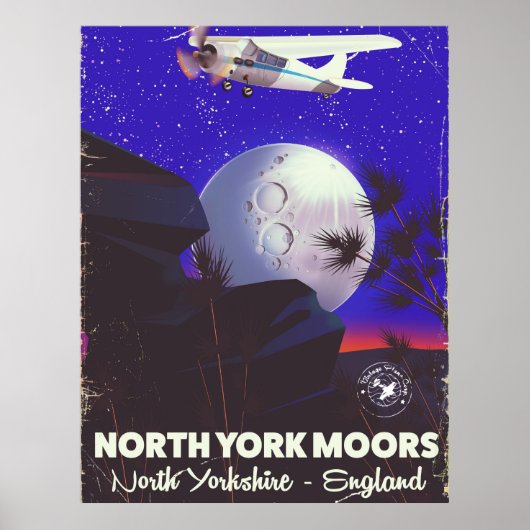 North York Moors Engeland reisposter Poster (Voorkant)