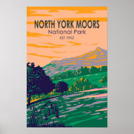 North York Moors National Park England  Poster