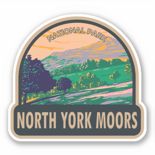 North York Moors National Park England  Sticker (Voorkant)